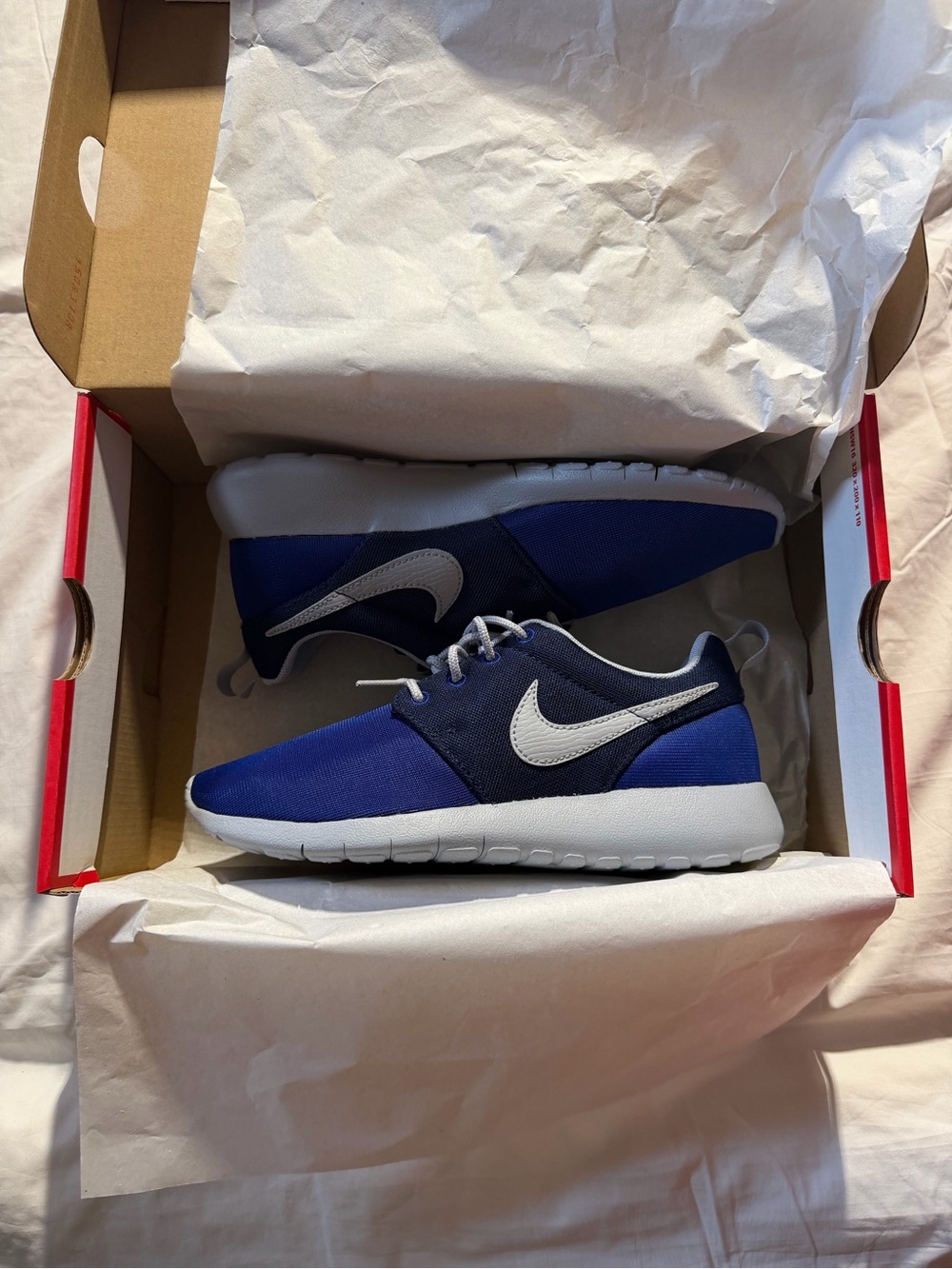 Nike Roshe One (GS) Royal Blue / Grey Sneakers Size 5.5y – With Box
